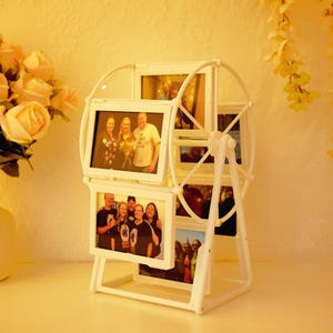 Ferris wheel photo frame Custom Photo Ferris Wheel Anniversary Wedding Birthday Personalized Gift for Her Husband Wife Album Birthday Gift