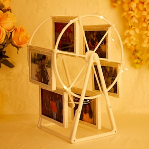 Custom Photo Ferris Wheel Personalized Ferris wheel photo frame Anniversary Wedding Birthday Gift for Her Husband Wife Album Christmas Gift
