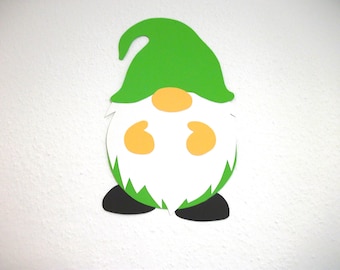 Large gnome craft template for children - Winter crafts - Kids' crafts - Window decoration - DIY