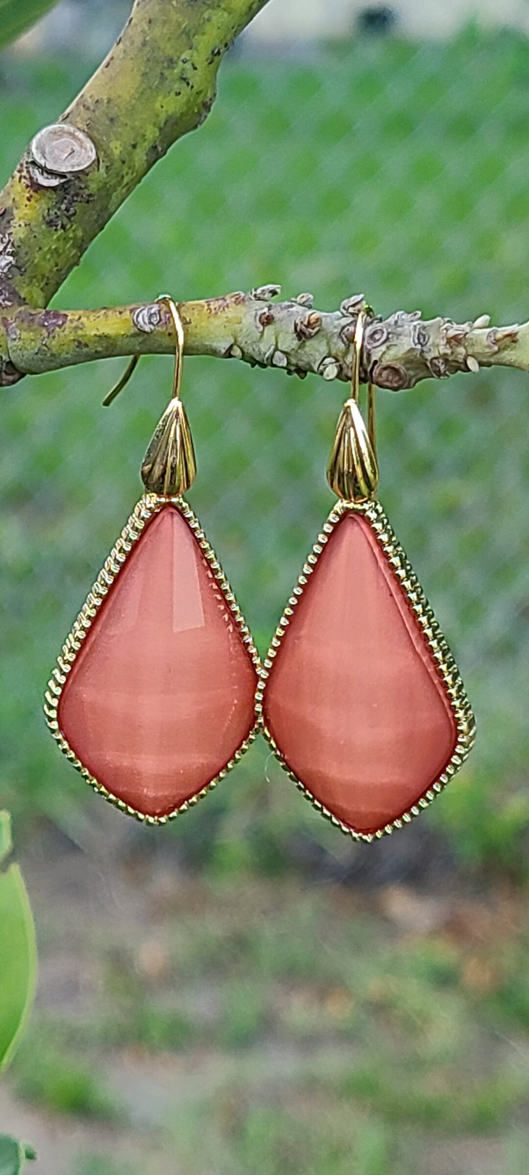 18K Goldplated Dangle Earring Unique Gold Tone Drops Earrings Sets