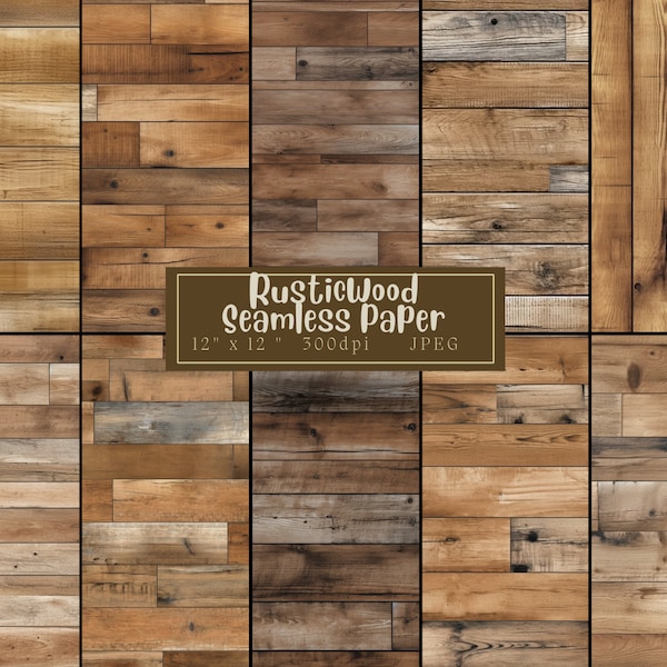 Rustic Wood Flooring Digital Paper, rustic wood panel flooring digital paper printable scrapbook paper wood planks backgrounds