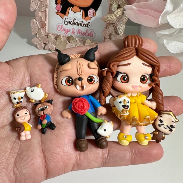 Belle and Beast Clay Doll Kit
