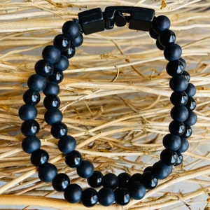 Evil eye bracelet to remove negative energy, evil eye bracelet beaded with elastic rope, minimalist bracelet