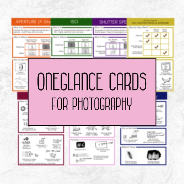 OneGlance Cards for Photography