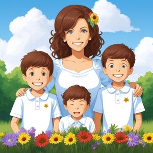Nature's Unwavering Serenity in Family Bliss