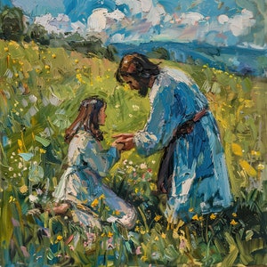 Pictures of Jesus Christ / Digital Art / Loosed From Thine Infirmity / Jesus Christ Art