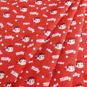 Milky Peko Chan Fabric Polyester Cotton Fabric Anime Fabric By the Half Yard