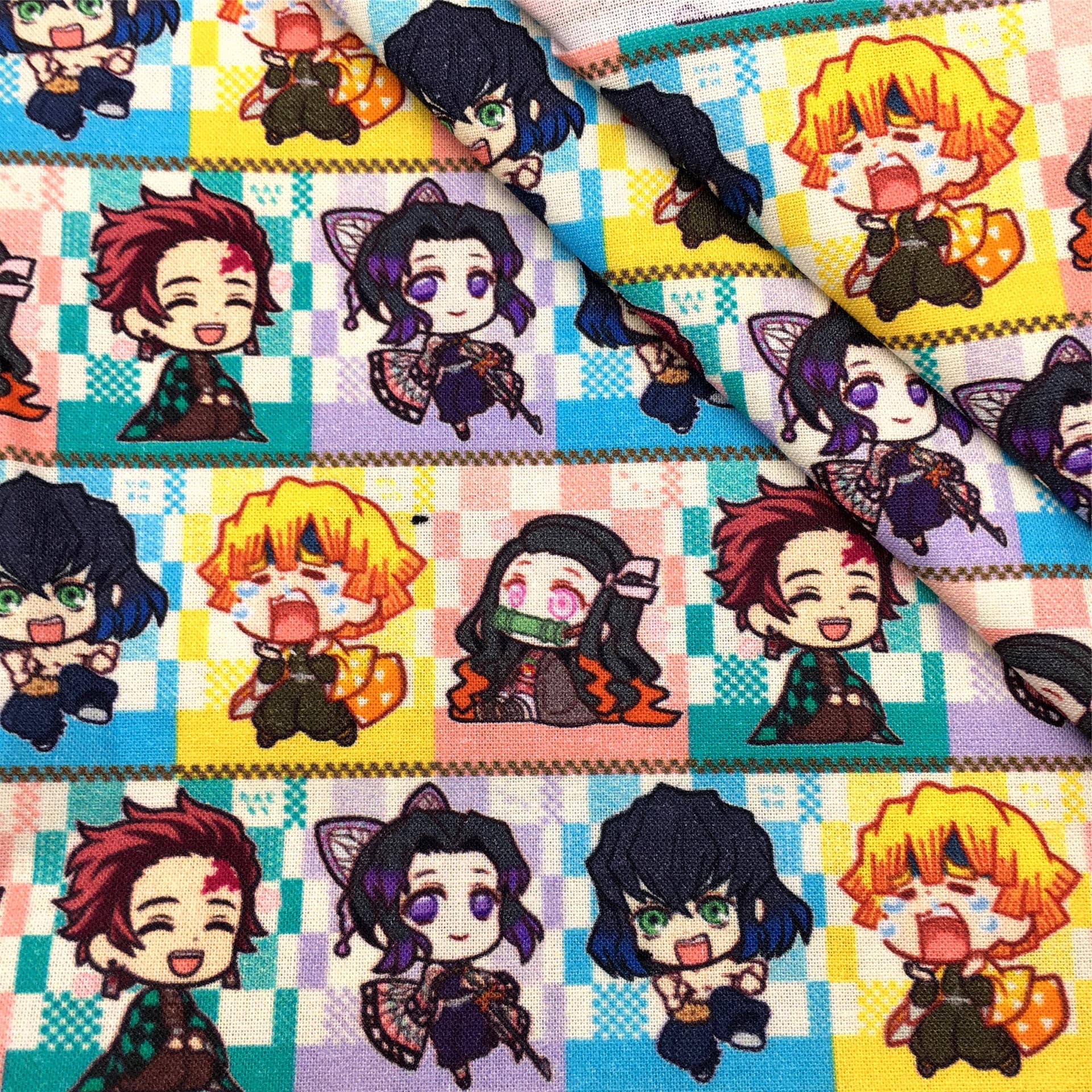 Japanese Anime Fabric Polyester Cotton Fabric Anime Fabric By the Half Yard