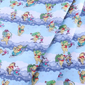Winnie the Pooh Fabric Polyester Cotton Fabric Anime Fabric By the Half Yard
