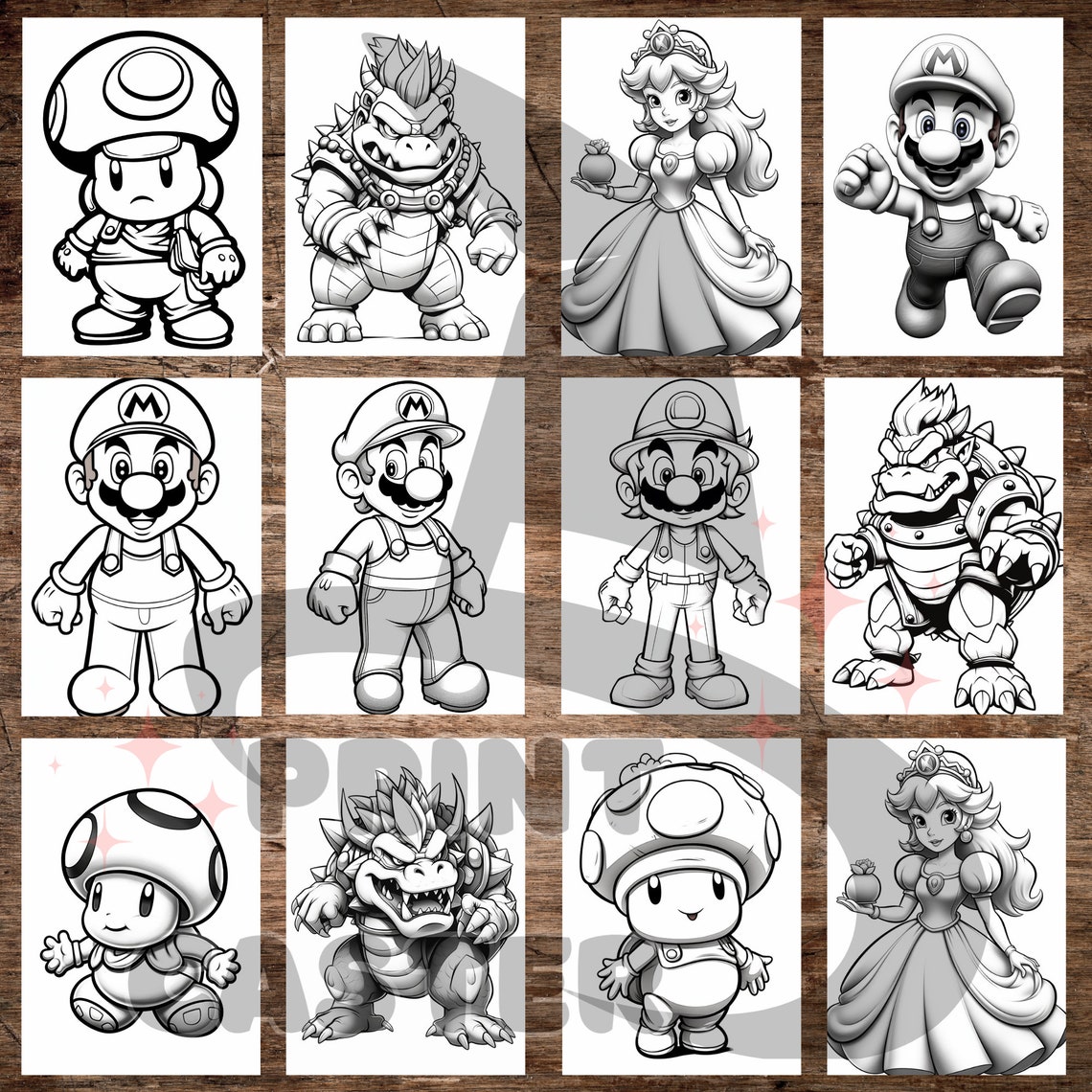 It is MARIO Coloring Pages Mario Super Printable Coloring Kids & Adult