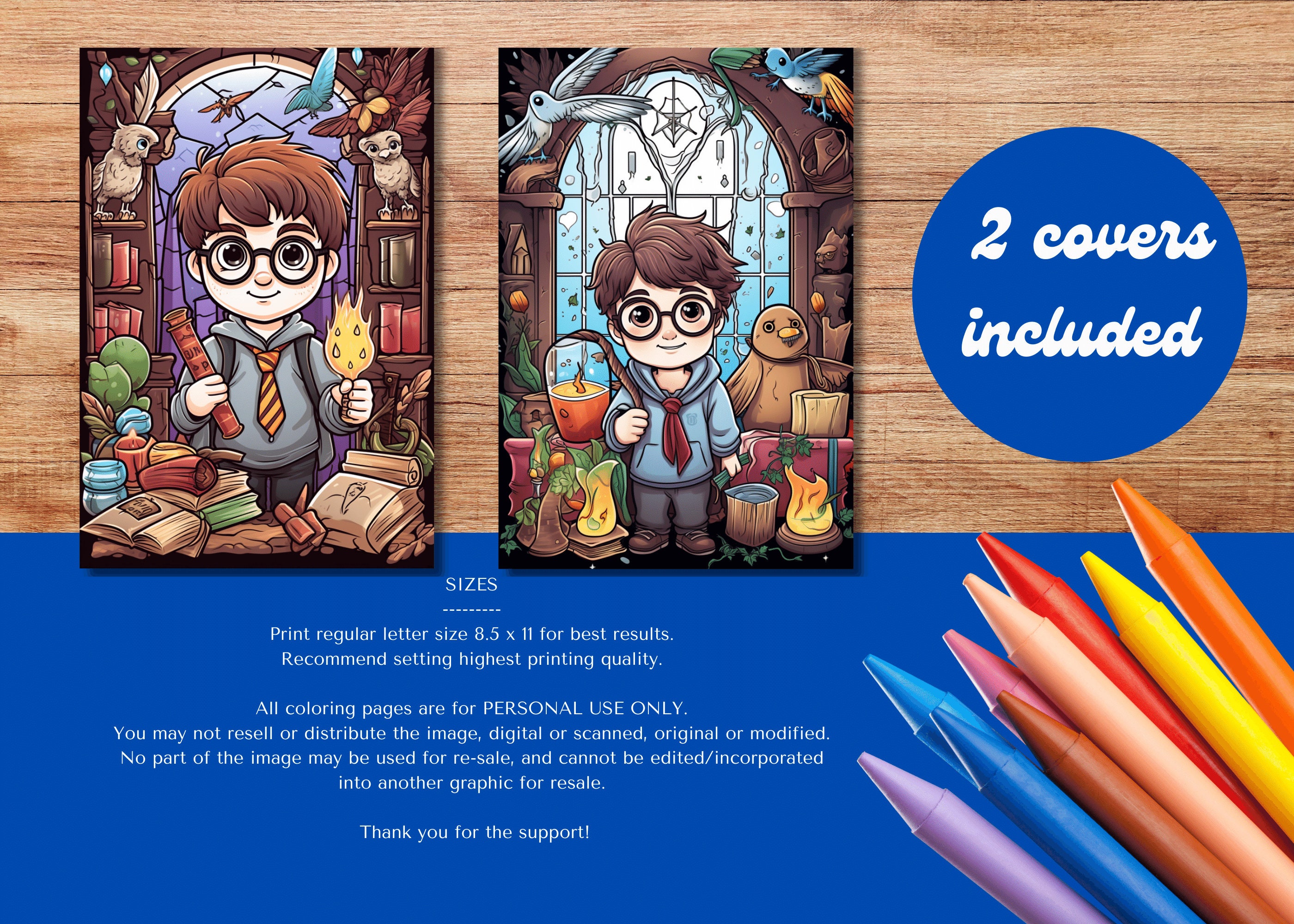 Magical Wizard-inspired Coloring Pages: Engage in an - Etsy