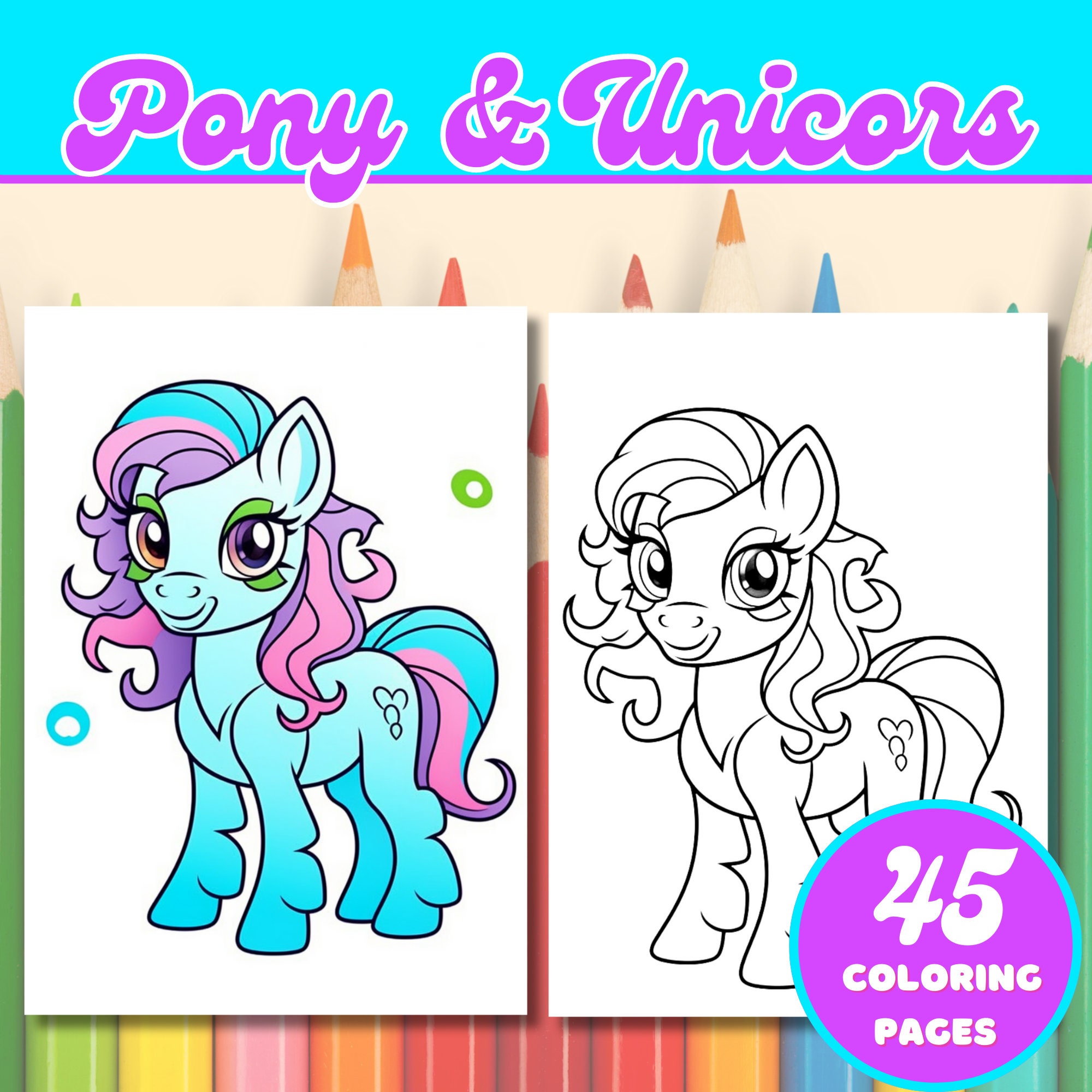 Kids Under 7: My Little Pony Coloring Pages