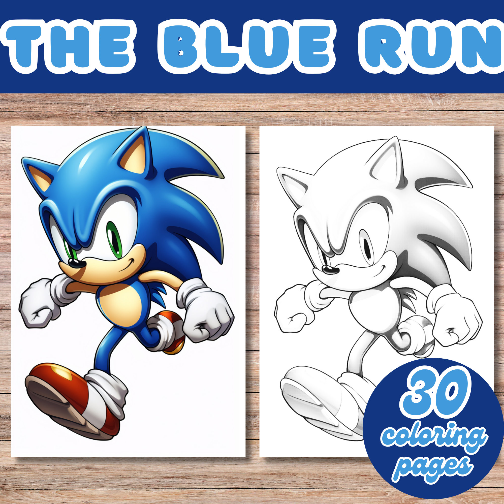 Sonic The Hedgehog Running Coloring Pages