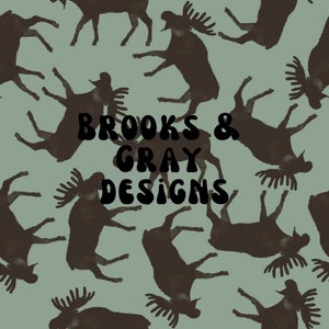 Moose Seamless File // Seamless Pattern