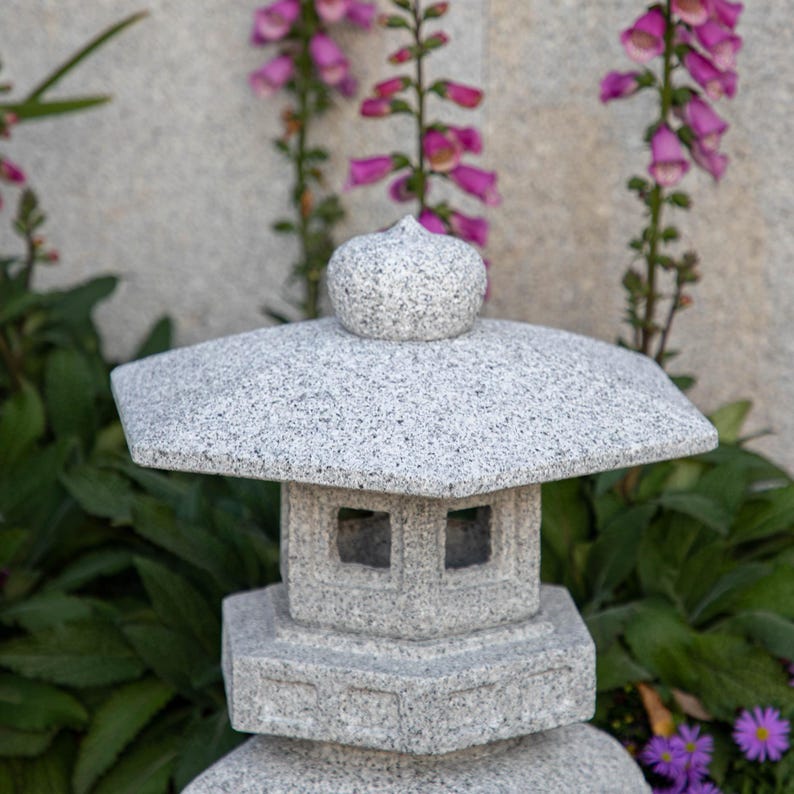 StoneBirdBathHouse Japanese Stone Lantern Pagoda - Thumbnail 5