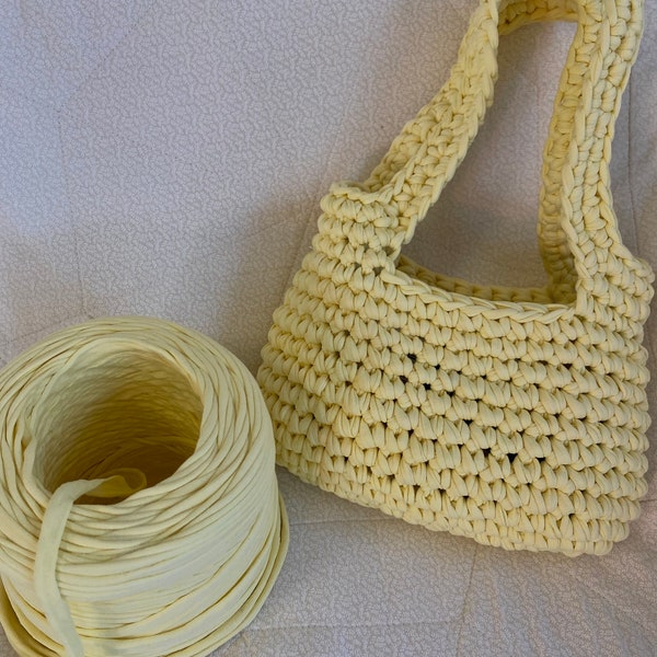 le sac frankie - crochet PATTERN | fil de t-shirt téléchargement numérique PDF