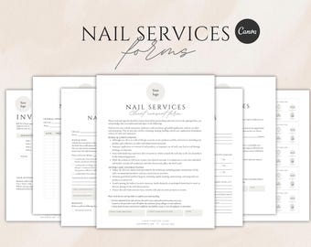Nail Services Forms (Canva Template)