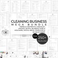 Cleaning Business Bundle containing Forms, Contracts, Service Agreements, Flyers, Social Media Posts, Business Cards and Checklists (Canva)