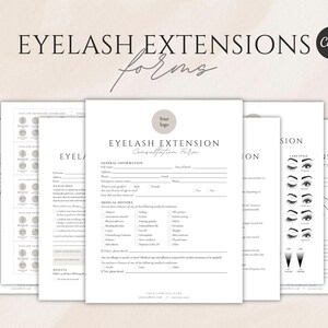 Toestemmingsformulieren wimperextensions (canvasjabloon)