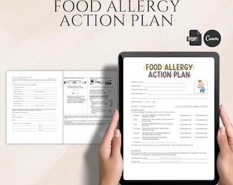 Plan de acción contra las alergias alimentarias para guarderías y preescolares (PDF y Canva)