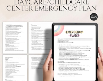 Planes de emergencia para guarderías y centros de cuidado infantil (Canva)