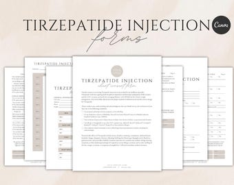 Tirzepatide-Formen (Canva-Vorlage)