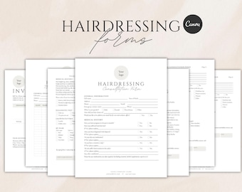 Friseur Formen (Canva Template)