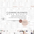 Customizable Business Cleaning Business Forms, Contracts, Flyers, Social Media Posts, Business Cards and Checklists (Canva)