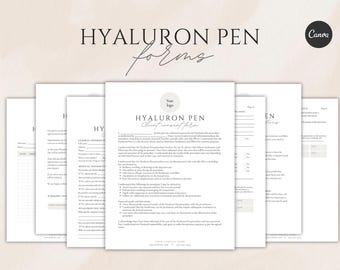 Hyaluron Pen Forms (Canva Template)