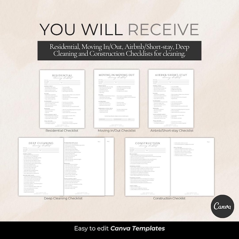 Cleaning Business Bundle Containing Forms, Contracts, Service ...