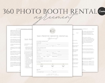 360 Stand Mietvertrag (Canva Template)