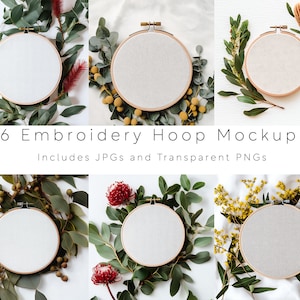 Borduurraam Australische mockup kruissteek mockup bloemenpatroonsteek Australië flora kruissteekmodel borduursteek Eucalyptusmock-up