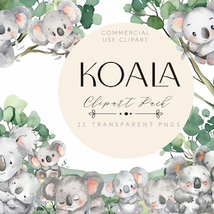 Koala Australische Ureinwohner Clipart Aussie Koala Illustrationen Aquarell Australische Kunst Aussie Kindergarten Scrapbooking Kunst