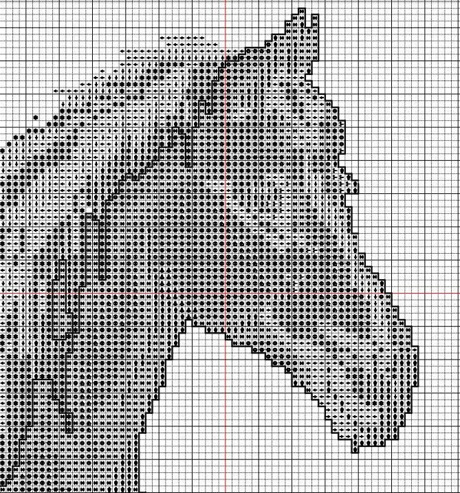 Horse Cross Stitch Pattern PDF Instant Download Pony Cross Stitch Horse ...