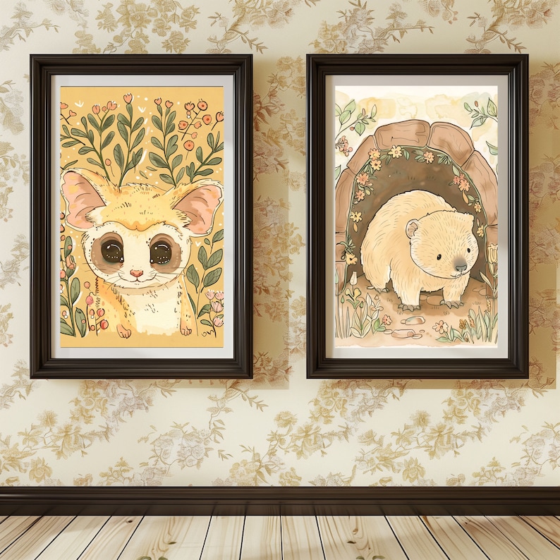 Tasmanian Devil Art Print Australian Native Wall Painting Pastel Aussie