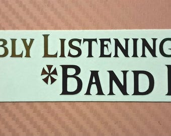 Custom Holographic Band Decal: Rock Music Fan Gift