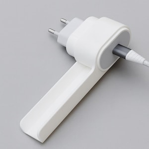 iPhone Wall Charger Holder | Minimalist Phone Charging Stand | Cable Organizer & Socket Mount