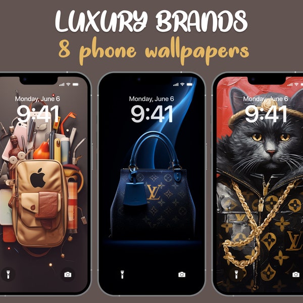 Luxury Brand-Themed Wallpaper Collection for Sophisticated Screens