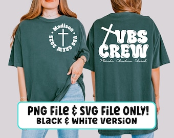 VBS Crew SVG PNG Design: Christian Religious T-Shirt (Digital Download)