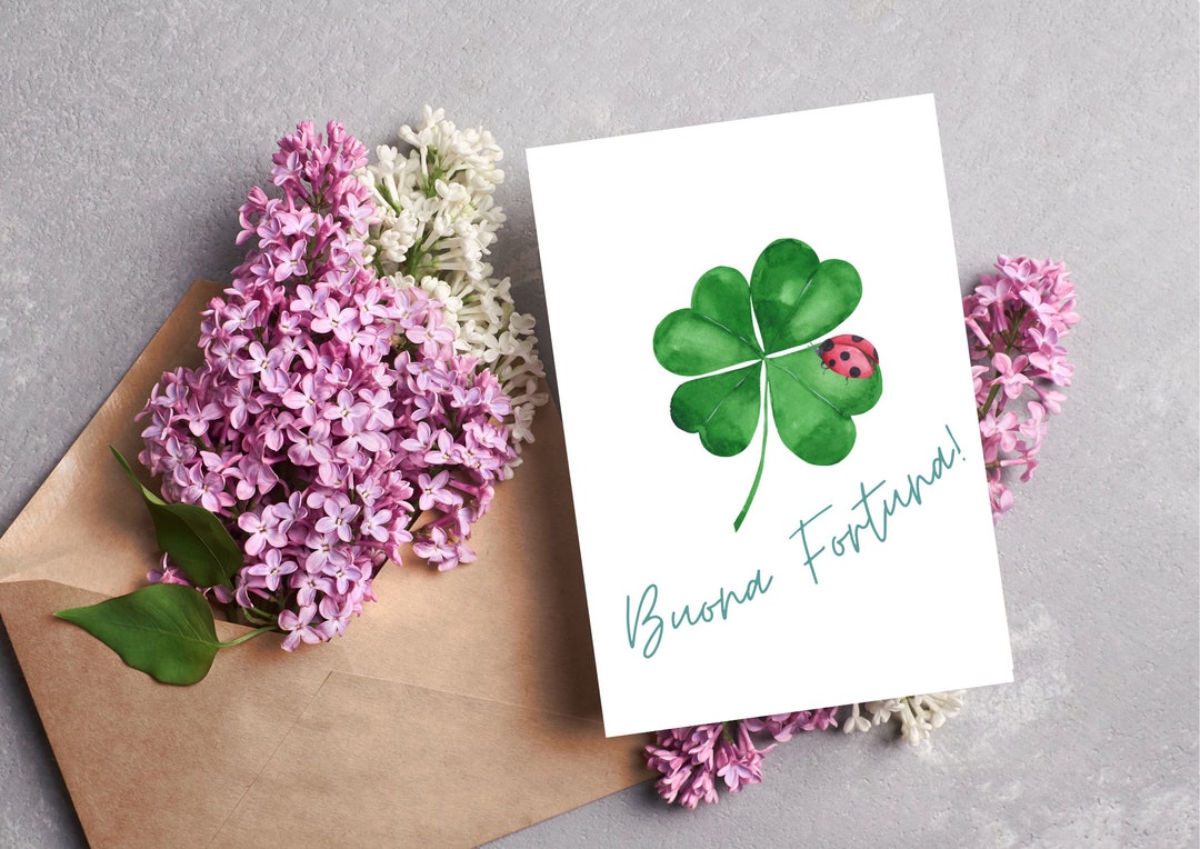 Printable Good Luck Card - Etsy
