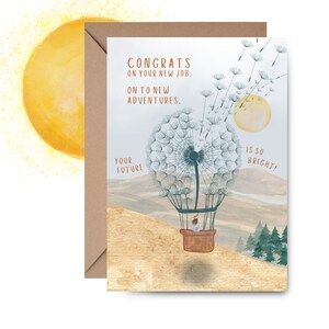 Félicitations, nouveau travail carte imprimable, nouvelles aventures, nouveau chapitre bonne chance, nouveau travail collègue bonne chance à télécharger, carte pour collègue