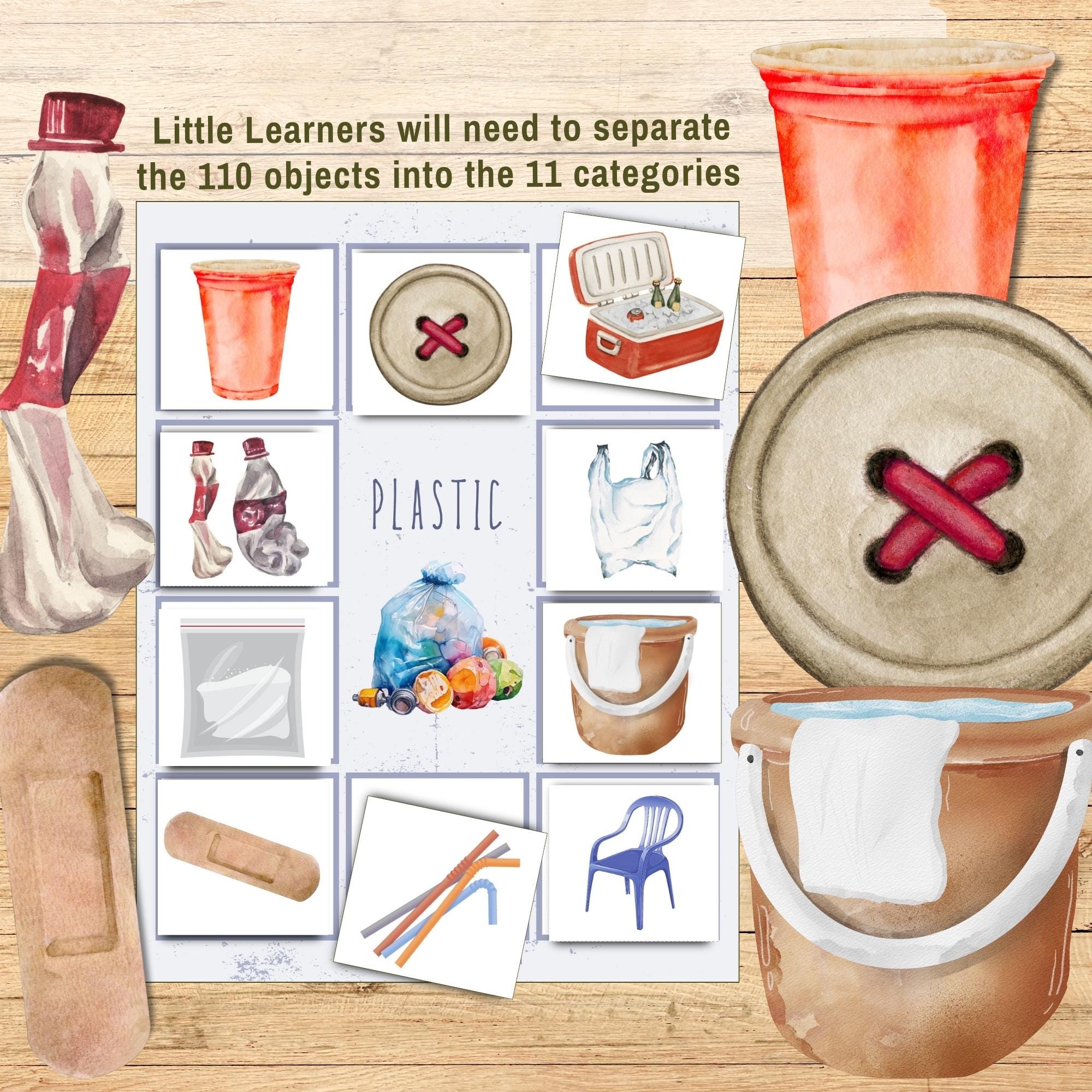 Material Sorting Activity What is It Made Of, Printable Homeschool ...