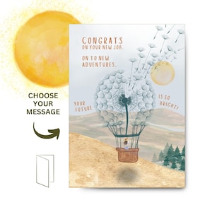 Congratulations New Job Printable Card, New Adventures, New Chapter Good Luck, New Job Coworker Good Luck Download, Card For Colleague