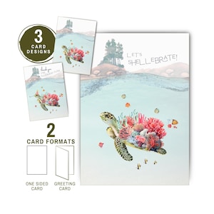Permet de célébrer un jeu de mots en forme de carapace de tortue, une carte imprimable aquarelle, une tortue, un anniversaire, un anniversaire, l'obtention d'un diplôme, un cadeau de célébration de mariage, pour toute occasion