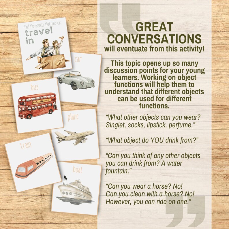 Object Function Picture Sorting Flashcards, Printable PreK Homeschool Montessori Speech Therapy Game, Categorizing Objects Based On Function image 11