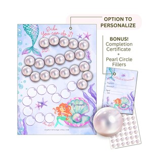 Mermaid Reward Chart for Child, Printable Goal Chore Tasks Progress ...