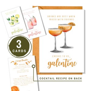 Cartes imprimables Galentines Il est préférable de mélanger les boissons avec des amis, Bravo à nous, Happy Valentines Card for Besties Soul Sisters Girlfriends Gift