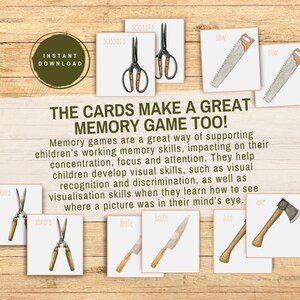 Object Function Picture Sorting Flashcards, Printable PreK Homeschool Montessori Speech Therapy Game, Categorizing Objects Based On Function image 14