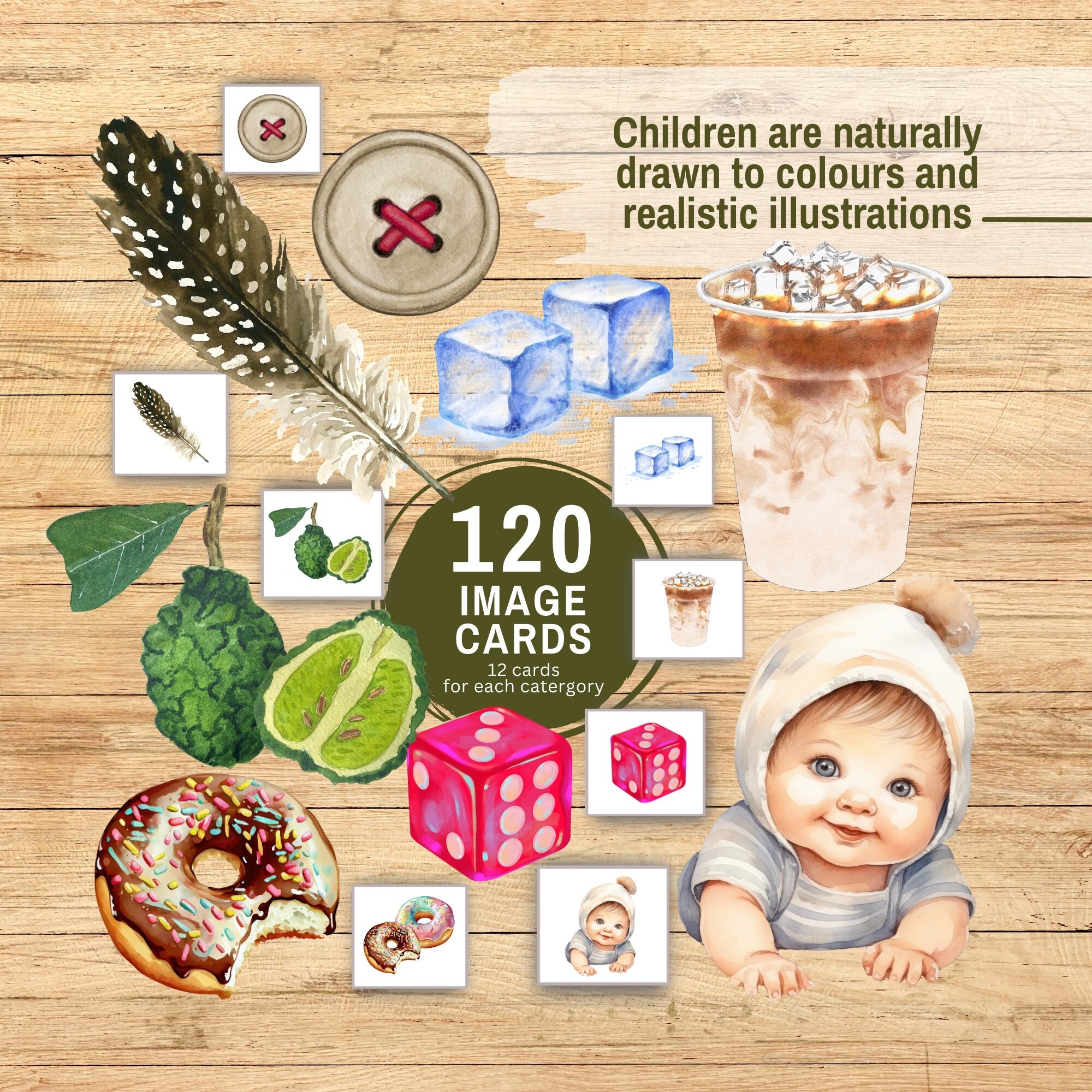 Opposites Sorting Printable Flashcards, Child Development Game