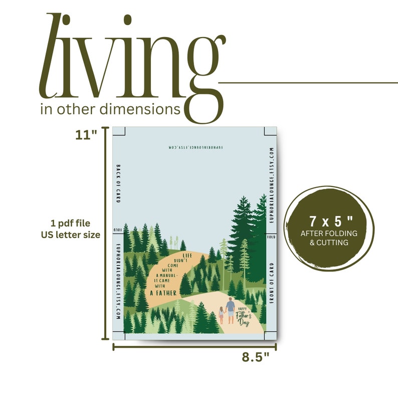 Memoria En Padre Día Impermeable Tumba Tarjeta Y Con